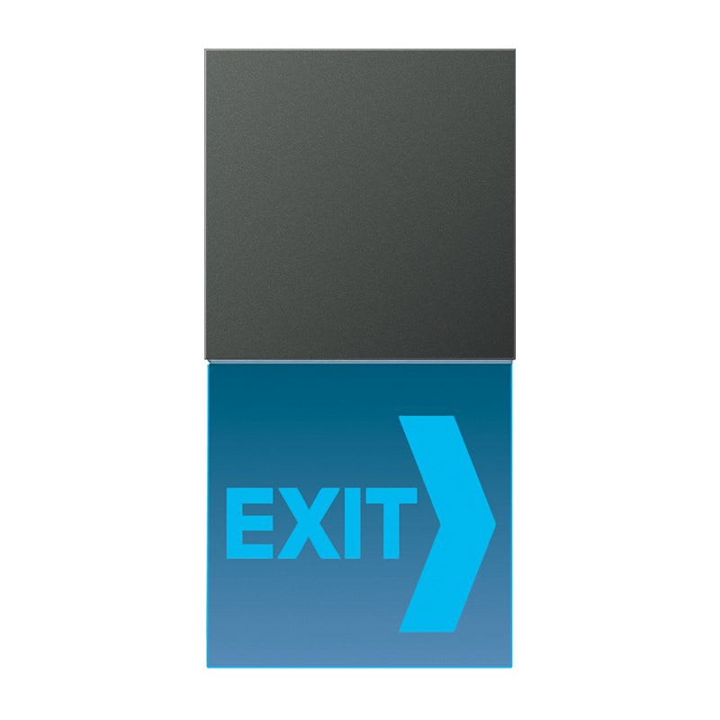 Jung - Signal lumineux LED "Information" bleu / LS 990 Titane Anthracite