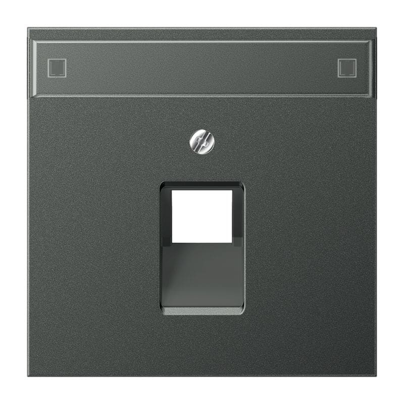 Jung - Enjoliveur pour prise IAE/UAE avec PE / LS 990 Titane Anthracite