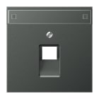 Jung - Enjoliveur pour prise IAE/UAE avec PE / LS 990 Titane Anthracite