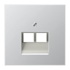 Jung - Enjoliveur pour double prise IAE/UAE / LS 990 Aluminium