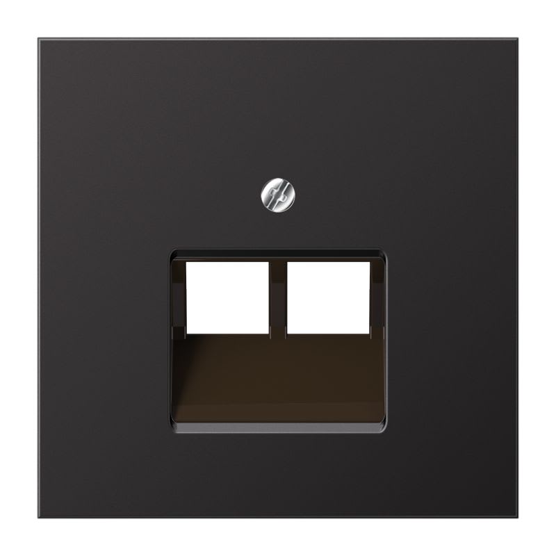 Jung - Enjoliveur pour double prise IAE/UAE / LS 990 Dark Canon de Fusil