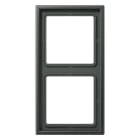Jung - Cadre de finition 2 postes / LS 990 Titane Anthracite