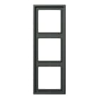 Jung - Cadre de finition 3 postes / LS 990 Titane Anthracite