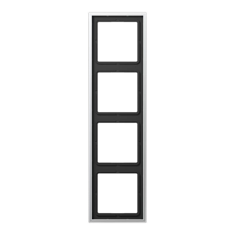 Jung - Cadre de finition 4 postes / LS 990 Aluminium