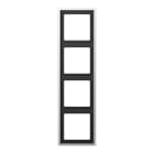 Jung - Cadre de finition 4 postes / LS 990 Aluminium