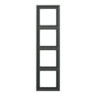 Jung - Cadre de finition 4 postes / LS 990 Titane Anthracite
