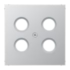 Jung - Enjoliveur pour prise TV-FM-SAT Hirschmann / LS 990 Aluminium