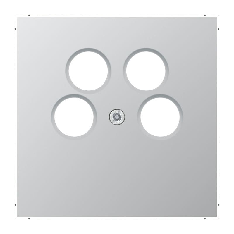 Jung - Enjoliveur pour prise TV-FM-SAT Ankaro / LS 990 Aluminium