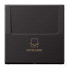 Jung - Enjoliveur interrupteur Hotelcard / LS 990 Dark Canon de Fusil