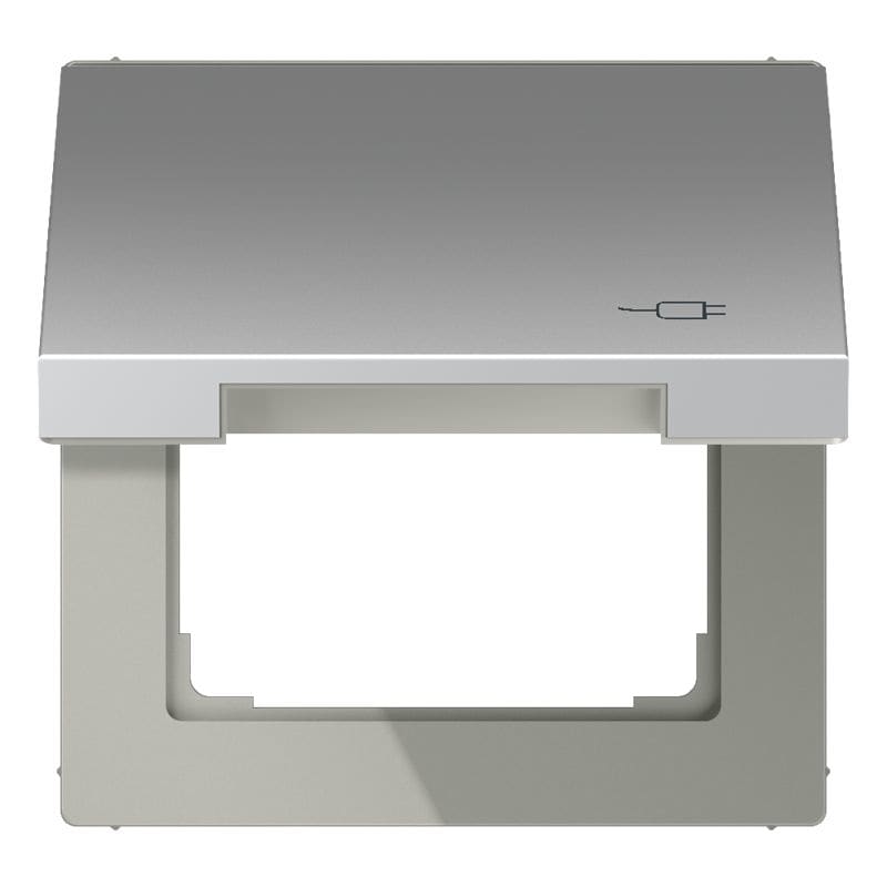 Jung - Enjoliveur couvercle symbole PC / LS 990 Aluminium