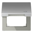 Jung - Enjoliveur couvercle symbole PC / LS 990 Aluminium