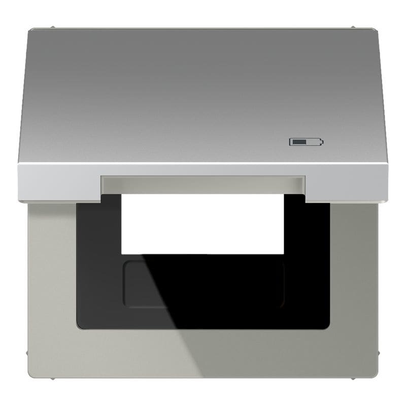 Jung - Enjoliveur couvercle symbole USB / LS 990 Aluminium