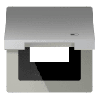 Jung - Enjoliveur couvercle symbole USB / LS 990 Aluminium