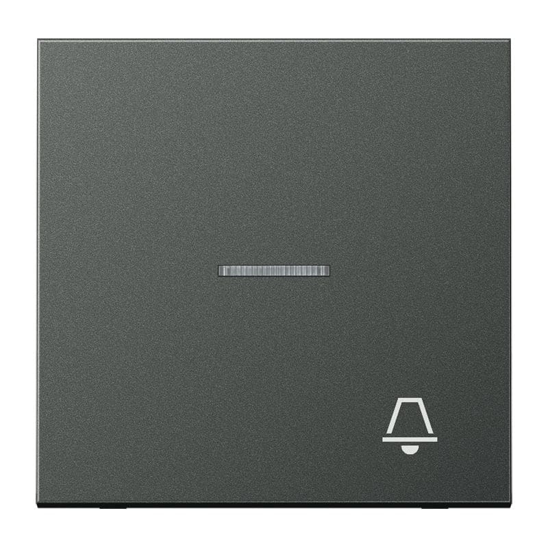 Jung - Enjo simple touche "sonnerie" à voyant / LS 990 Titane Anthracite