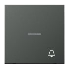 Jung - Enjo simple touche "sonnerie" à voyant / LS 990 Titane Anthracite