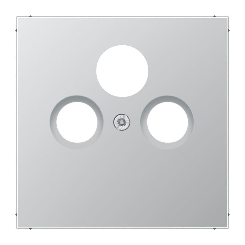 Jung - Enjoliveur pour prise TV-FM-SAT / LS 990 Aluminium