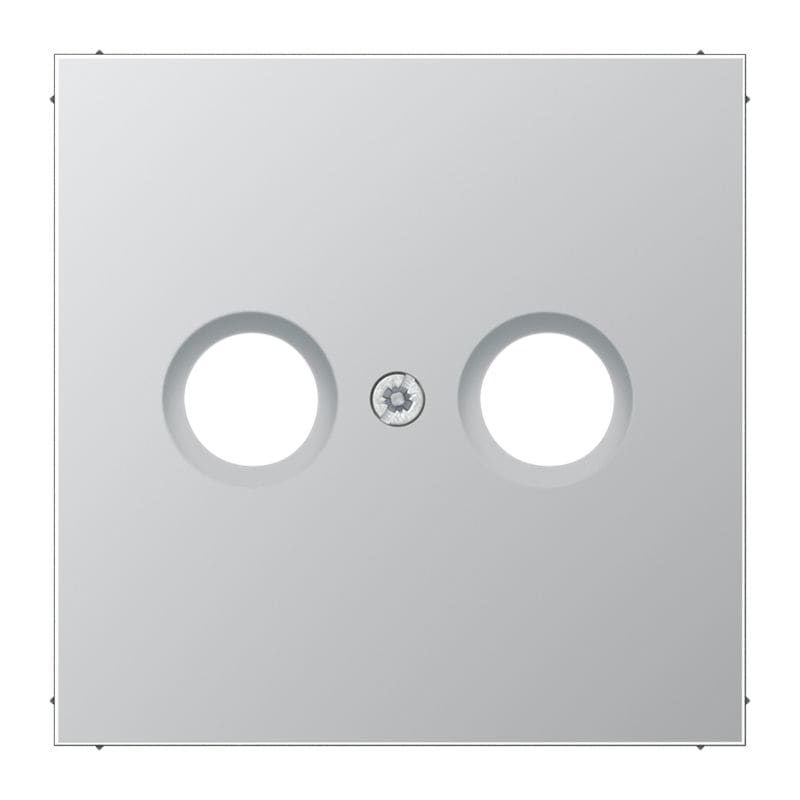 Jung - Enjoliveur pour prise TV-FM / LS 990 Aluminium