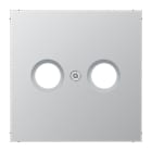 Jung - Enjoliveur pour prise TV-FM / LS 990 Aluminium