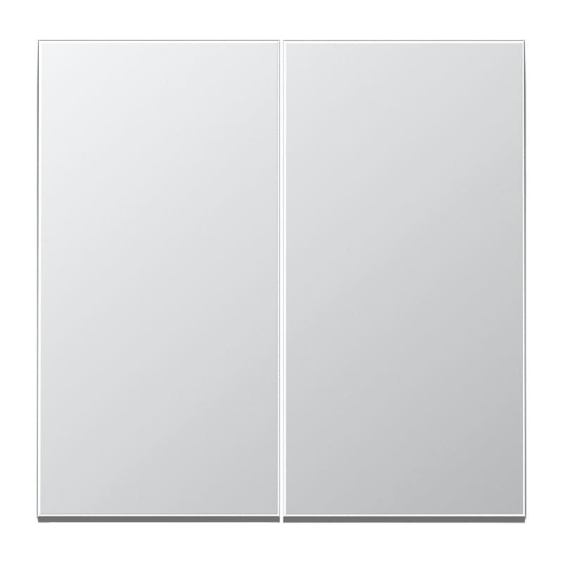 Jung - Enjoliveur double touche / LS 990 Aluminium