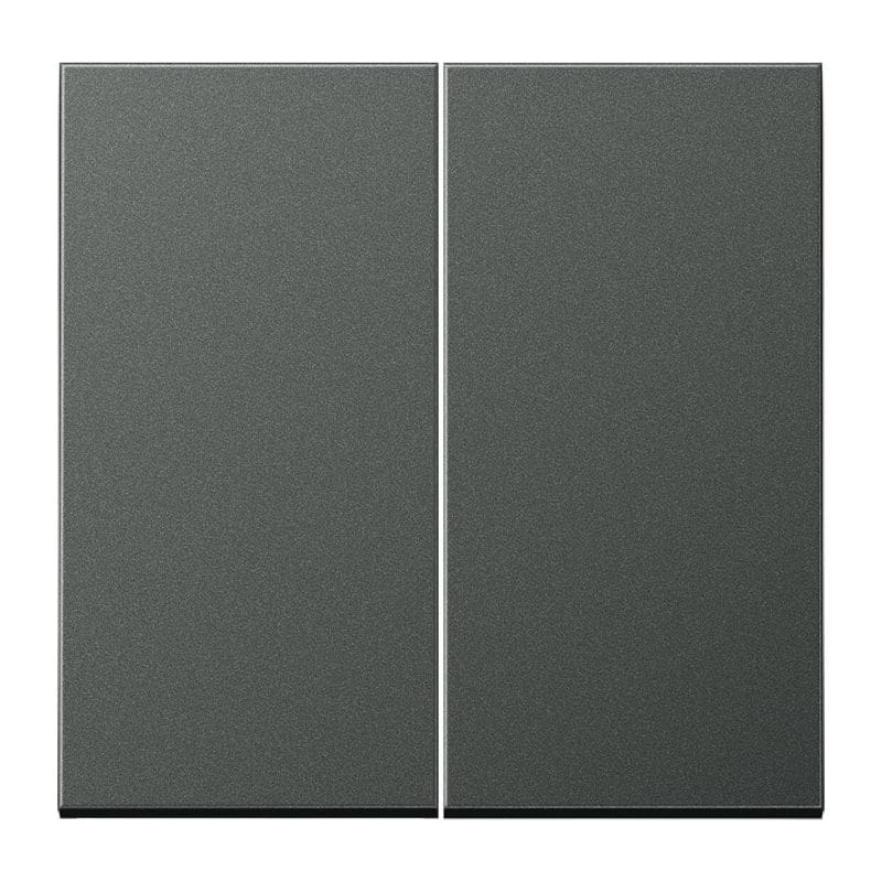 Jung - Enjoliveur double touche / LS 990 Titane Anthracite