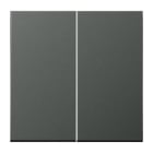 Jung - Enjoliveur double touche / LS 990 Titane Anthracite