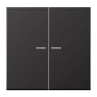 Jung - Enjoliveur double touche à voyant / LS 990 Dark Canon de Fusil