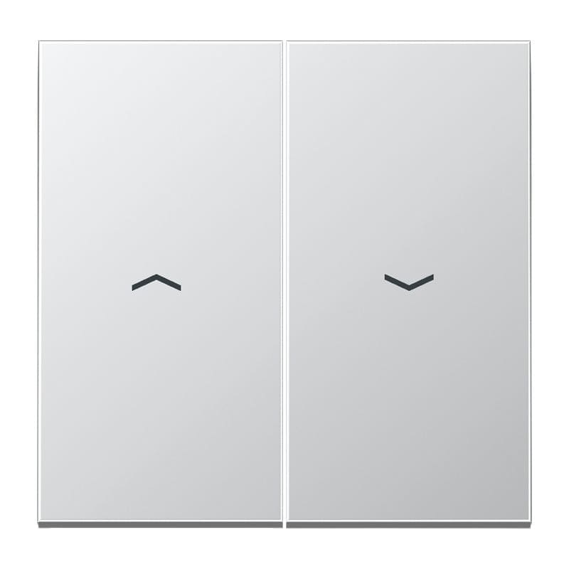 Jung - Enjoliveur double touche IN+BP VR-store / LS 990 Aluminium