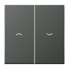 Jung - Enjoliveur double touche IN+BP VR-store / LS 990 Titane Anthracite
