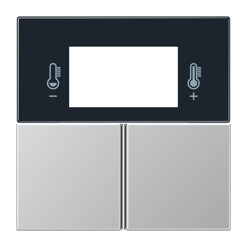 Jung - Kit touche pour régulateur KNX 4093KRMTSD / LS 990 Aluminium