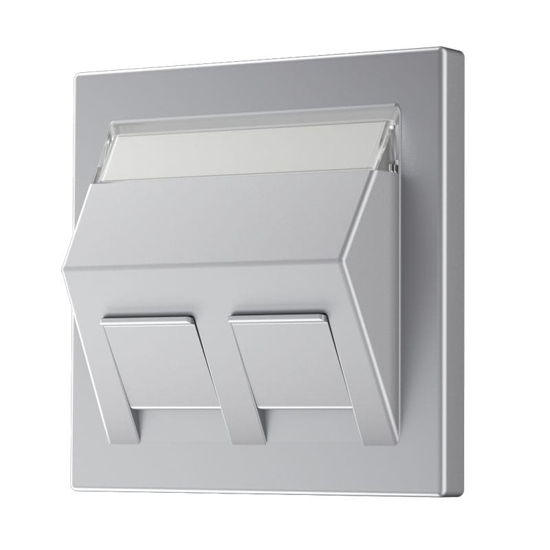 Jung - Enjoliveur pour 3 noyaux Modulear Jack / LS 990 Aluminium