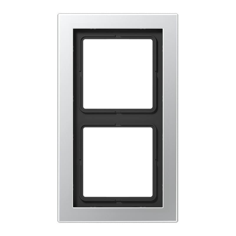 Jung - Cadre de finition 2 postes / LS Design Aluminium