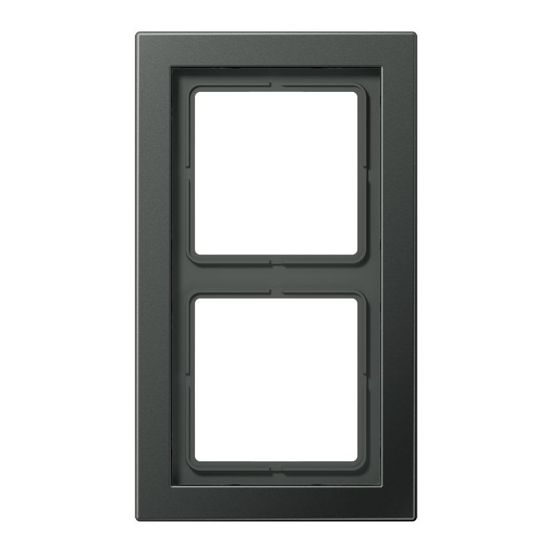 Jung - Cadre de finition 2 postes / LS Design Titane Anthracite