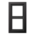 Jung - Cadre de finition 2 postes / LS Design Dark Canon de Fusil