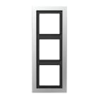 Jung - Cadre de finition 3 postes / LS Design Aluminium