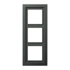 Jung - Cadre de finition 3 postes / LS Design Titane Anthracite