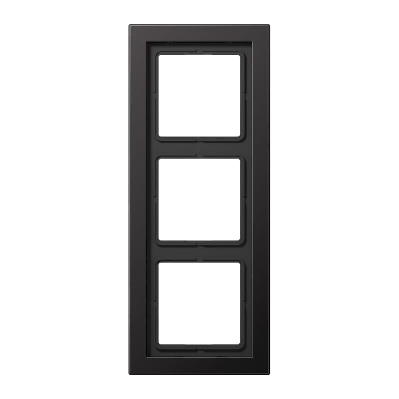 Jung - Cadre de finition 3 postes / LS Design Dark Canon de Fusil