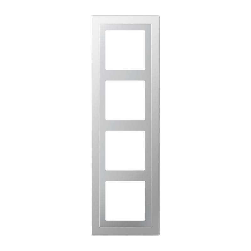 Jung - Cadre de finition 4 postes / LS Design Aluminium laqué