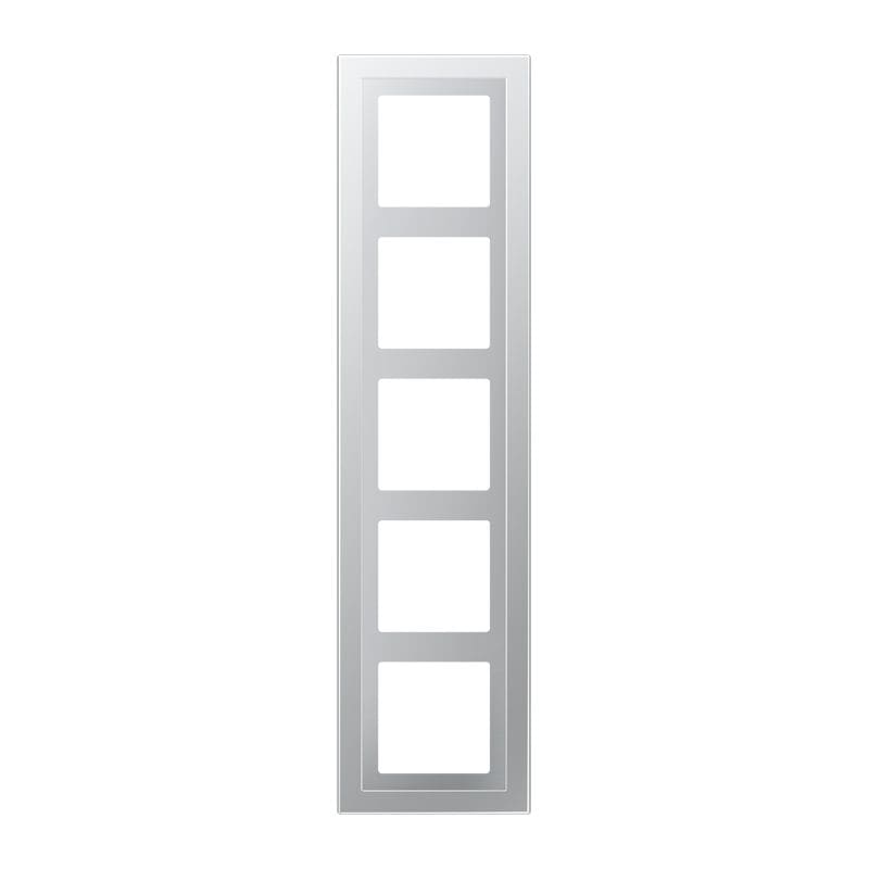 Jung - Cadre de finition 5 postes / LS Design Aluminium laqué