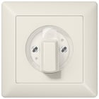 Jung - Enjoliveur pour interrupteur rotatif / AS 500 Ivoire