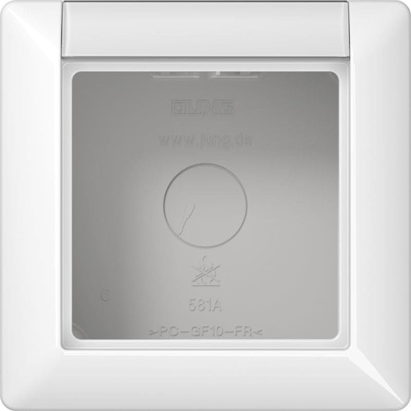 Jung - Boîtier saillie 1 poste & PE / Série AS 500 Blanc