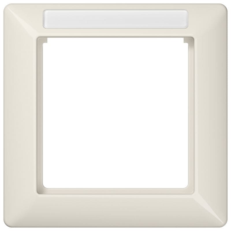 Jung - Cadre de finition 1 poste avec PE / Série AS 500 BF Ivoire