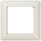 Jung - Cadre de finition 1 poste avec PE / Série AS 500 BF Ivoire