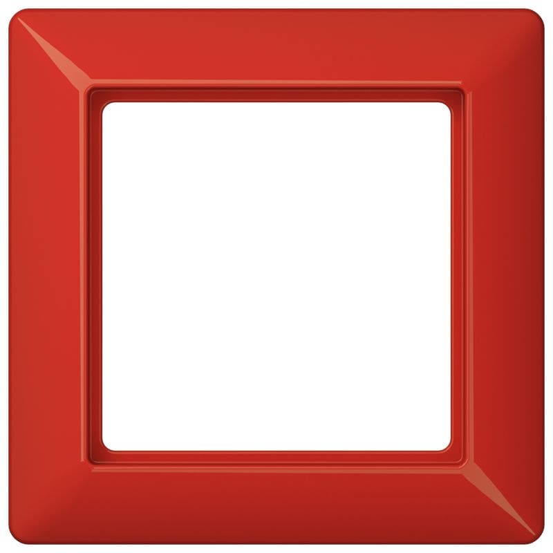 Jung - Cadre de finition 1 poste / Série AS 500 Rouge