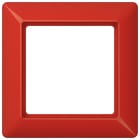 Jung - Cadre de finition 1 poste / Série AS 500 Rouge