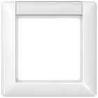 Jung - Cadre de finition 1 poste avec PE / Série AS 500 Blanc