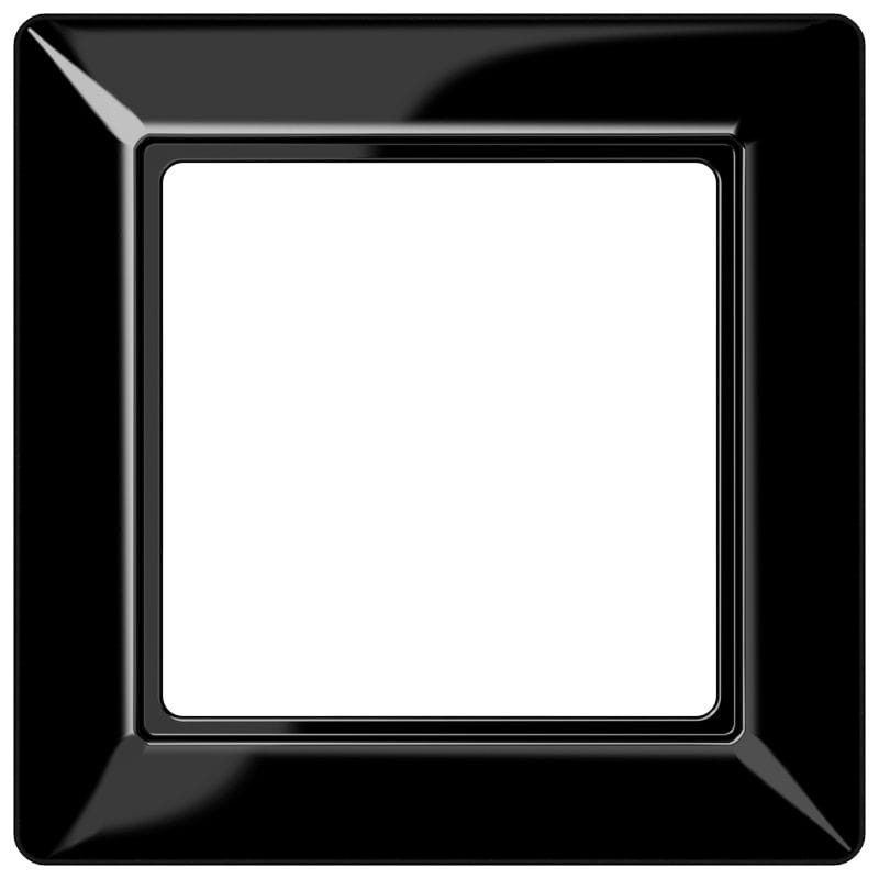 Jung - Cadre de finition 1 poste / Série AS 500 Noir