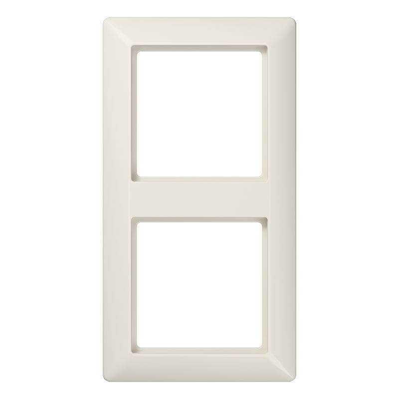 Jung - Cadre de finition 2 postes / Série AS 500 Ivoire