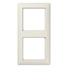Jung - Cadre de finition 2 postes / Série AS 500 Ivoire