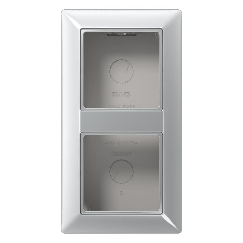Jung - Boîtier saillie 2 postes / Série AS 500 Aluminium