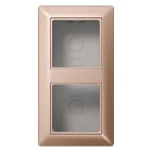 Jung - Boîtier saillie 2 postes / Série AS 500 Champagne